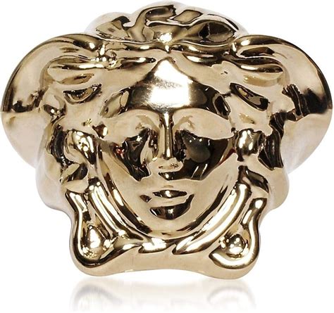 versace anillo oro|Anillos Versace de mujer .